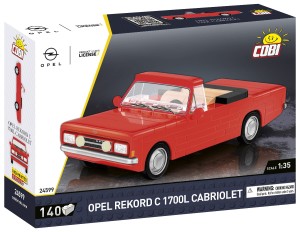 Klocki CARS OPEL REKORD C 1700L CABRIOLET 140KL. 24599 COBI