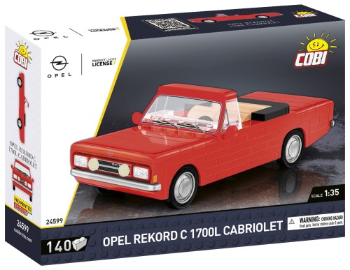 Klocki CARS OPEL REKORD C 1700L CABRIOLET 140KL. 24599 COBI