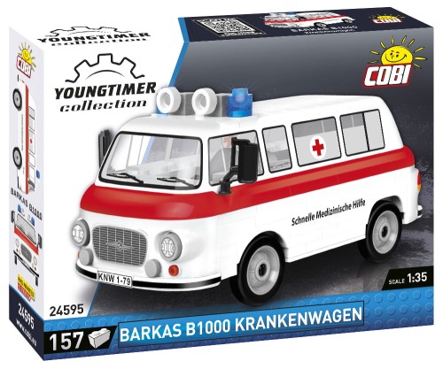 Klocki Barkas B1000 Krankenwagen (Schnelle Medizinische Hilfe) 157KL. 24595 COBI