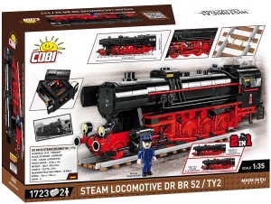 Klocki DR BR 52/TY2 Steam Locomotive 1723KL. 6283 COBI