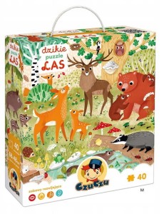 CzuCzu Dzikie Puzzle LAS 3+ 40el.