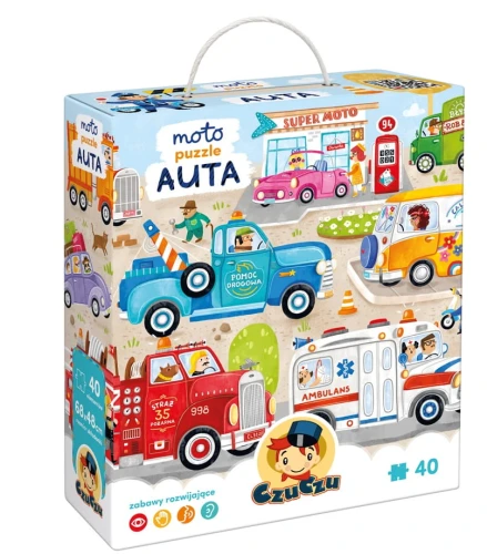CzuCzu Moto Puzzle Auta 3+ 40el.