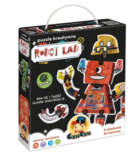 Puzzle kreatywne CzuCzu Robot Lab 63 el.