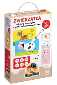CzuCzu Zabawy kreatywne z pisakiem zmazywakiem ZWIERZĄTKA