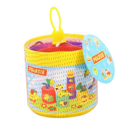 Piramidka z Kubeczków do Układania 9 el. Polesie