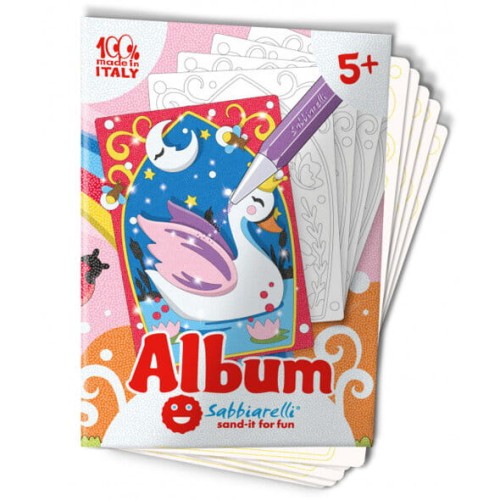 Album do kolorowania piaskiem Magiczny Świat 5+ SABBIARELLI