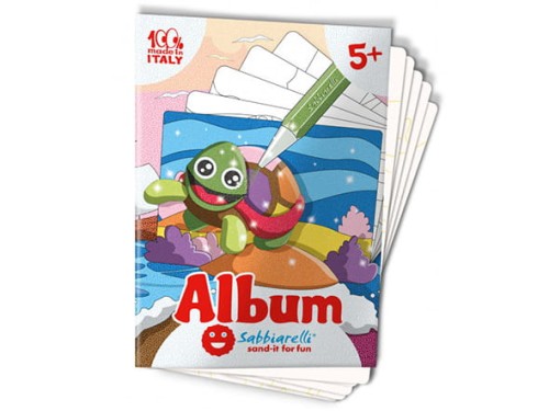 Album do kolorowania piaskiem Morskie Zwierzątka 5+ SABBIARELLI