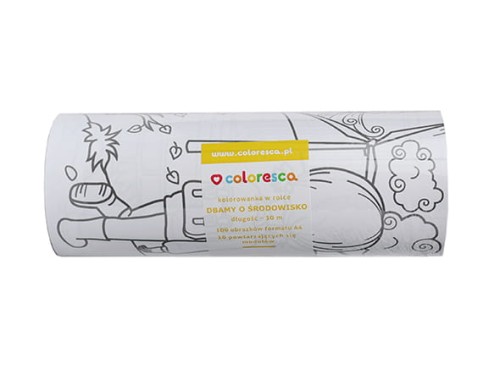 Kolorowanka w rolce Dbamy o Środowisko 3+ COLORESCA