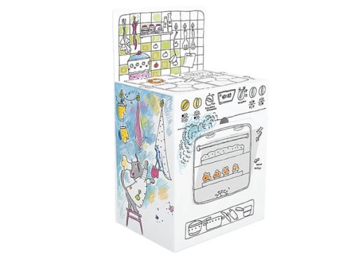 Kolorowanka 3D do składania XXL - Kuchnia 4l+ MONUMI