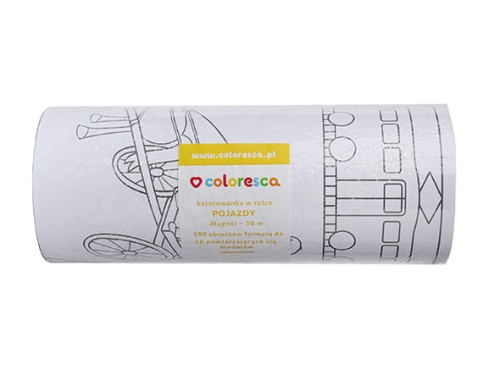 Kolorowanka w rolce Pojazdy 1+ COLORESCA