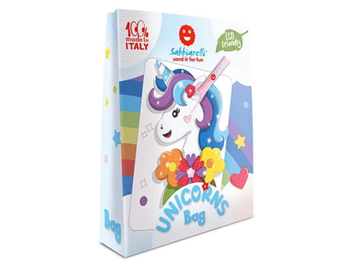 Zestaw do kolorowania piaskiem Sabbiarelli Bag Jednorożce 3+ SABBIARELLI