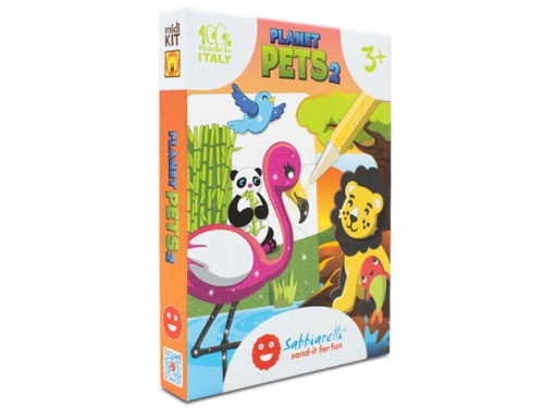 Zestaw do kolorowania piaskiem Planet Pets 3+ SABBIARELLI