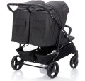 Wózek bliźniaczy twin pram fill Duo Black Melange Fillikid
