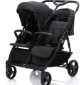 Wózek bliźniaczy twin pram fill Duo Black Melange Fillikid