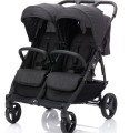 Wózek bliźniaczy twin pram fill Duo Black Melange Fillikid