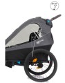 Przyczepka rowerowa Rhino SL Dark Grey Fillikid