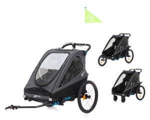 Przyczepka rowerowa Rhino SL Dark Grey Fillikid