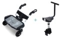 Zestaw dostawka do wózka + siedzisko Filliboard black/grey Fillikid