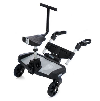 Zestaw dostawka do wózka + siedzisko Filliboard black/grey Fillikid