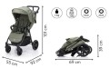 Wózka Spacerowy Allrounder green melanż Fillikid