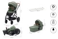 Wózek 2w1 Leopard green melanż FilliKid