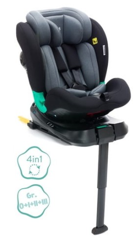Fotelik samochodowy Luca 360° black/grey Fillikid