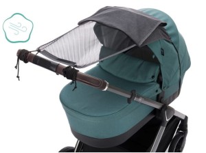 Osłona przeciwsłoneczna Easy do wózka grey melanż Fillikid   