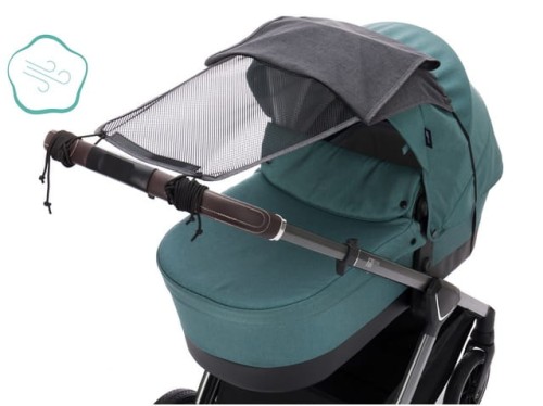 Osłona przeciwsłoneczna Easy do wózka grey melanż Fillikid