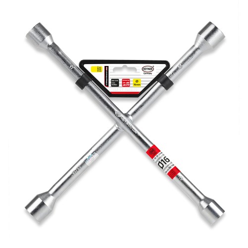 Klucz krzyżowy do kół chromowany X PRO 17-19-21 HEYNER