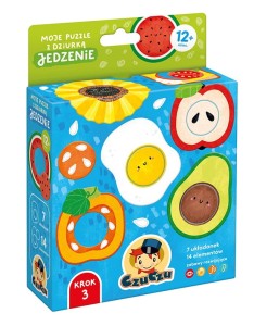 CzuCzu Moje puzzle z dziurką Jedzenie 12m+