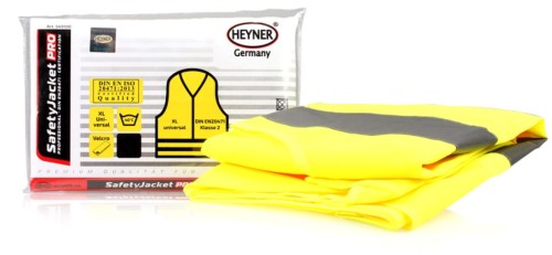 Kamizelka ostrzegawcza certyfikatem żółta XL HEYNER