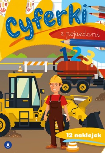 Cyferki z pojazdami 123 z naklejkami