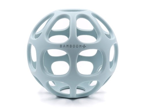 Gryzak silikonowy piłeczka niebieska 4m+ BAMBOOM