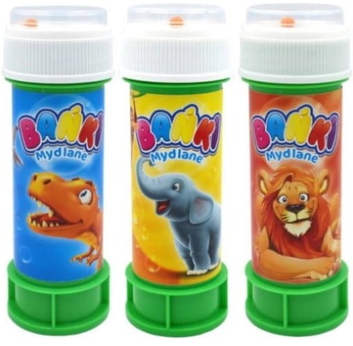 Kolorowe Bańki mydlane z kuleczką 60ml