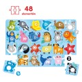 Puzzle CzuCzu Duuuże puzzle z dziurką 3+ Alfabet 48 el.