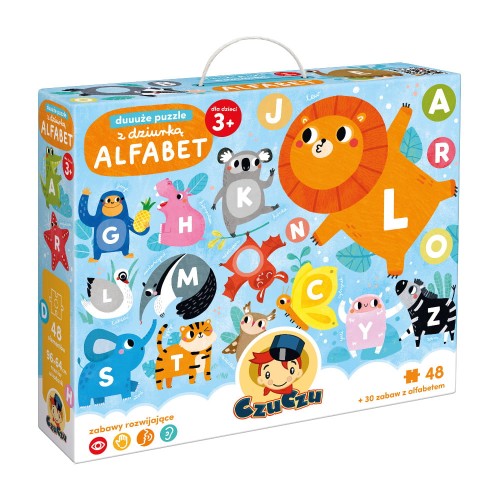 Puzzle CzuCzu Duuuże puzzle z dziurką 3+ Alfabet 48 el.