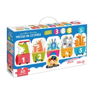 CzuCzu Puzzle z dziurką Pociąg do liczenia 30 el.