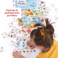CzuCzu MAPA POLSKI puzzle obserwacyjne PLAKAT 5+