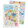 CzuCzu MAPA POLSKI puzzle obserwacyjne PLAKAT 5+