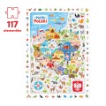 CzuCzu MAPA POLSKI puzzle obserwacyjne PLAKAT 5+