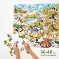 CzuCzu Dzikie puzzle Parki narodowe PLAKAT 6+