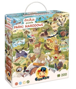 CzuCzu Dzikie puzzle Parki narodowe PLAKAT 6+