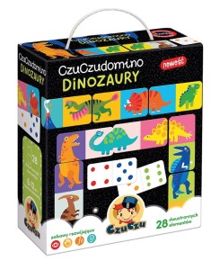 CzuCzu Duża Układanka Gra DOMINO DINOZAURY dla dzieci 2+