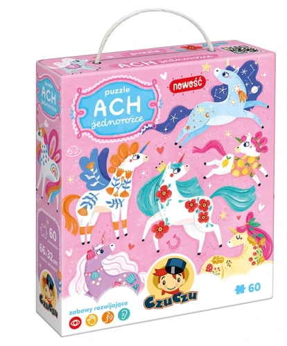 CzuCzu Puzzle Ach Jednorożce 60el.