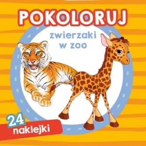 Pokoloruj Zwierzaki w zoo z naklejkami