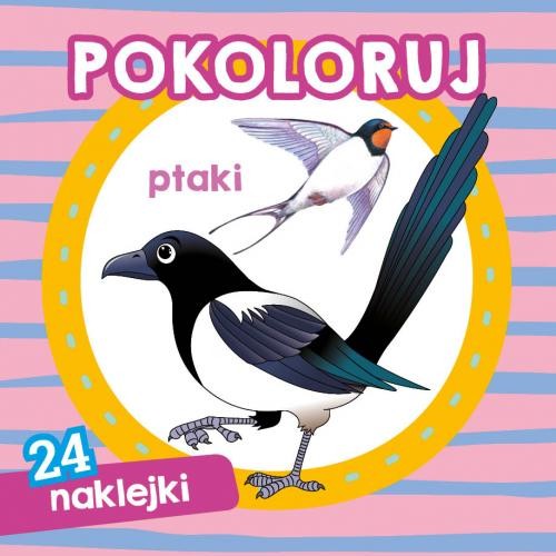 Pokoloruj Ptaki z naklejkami