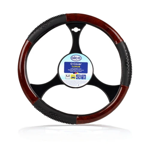 Pokrowiec Nakładka na kierownicę Luxus 37-39 cm brąz ALCA