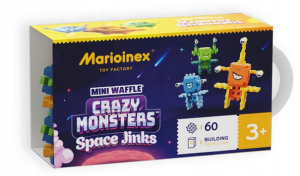 Marioinex Waffle Mini CRAZY MONSTERS SPACE JINKS Kosmo Śmieszki 60el