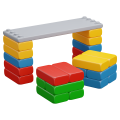 Deska Dydaktyczna z Klockami Duży Zestaw Marioinex