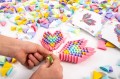 Klocki Konstrukcyjne Origami Meli Gami Pink 1000